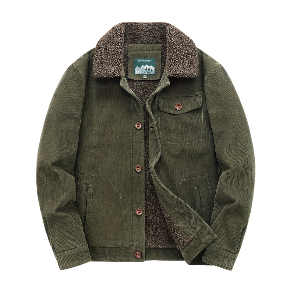 Manteau Homme Coton Léger Extérieur Avec Poche Poitrine