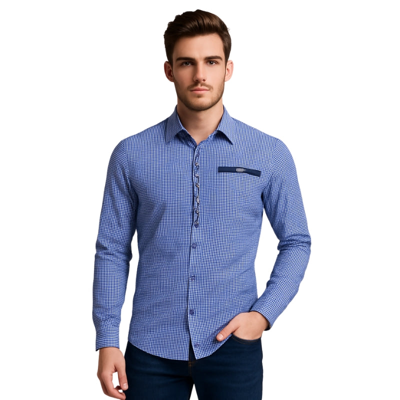 Chemise Flanelle à Manches Longues Rayée