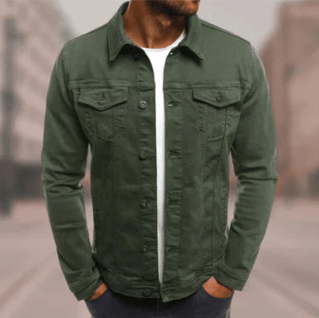 Veste Denim Style Casual Homme