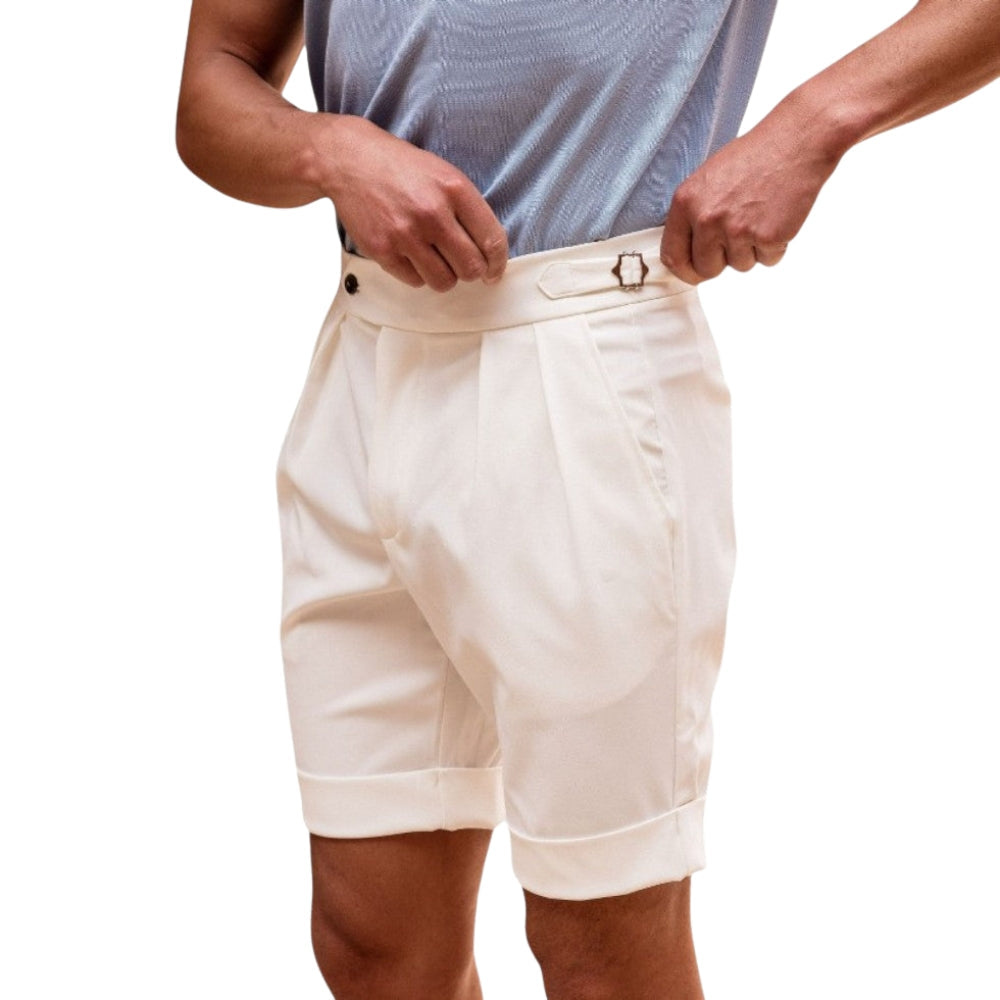 Short décontracté Plissé avec Poches Réglables