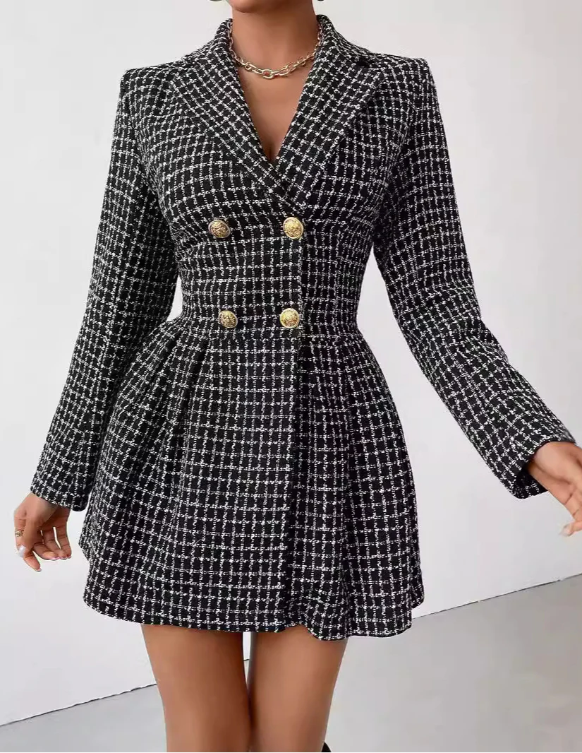 Veste Élégante Col en V pour Femme - Parfaite pour le Bureau ou les Soirées