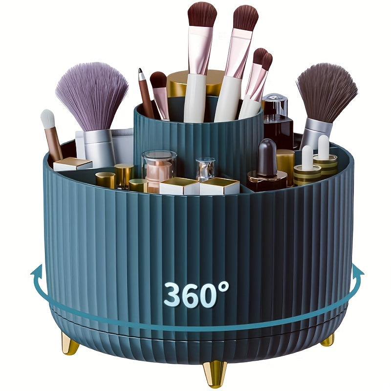 Boîte à Maquillage Compacte avec Pinceaux et Gloss