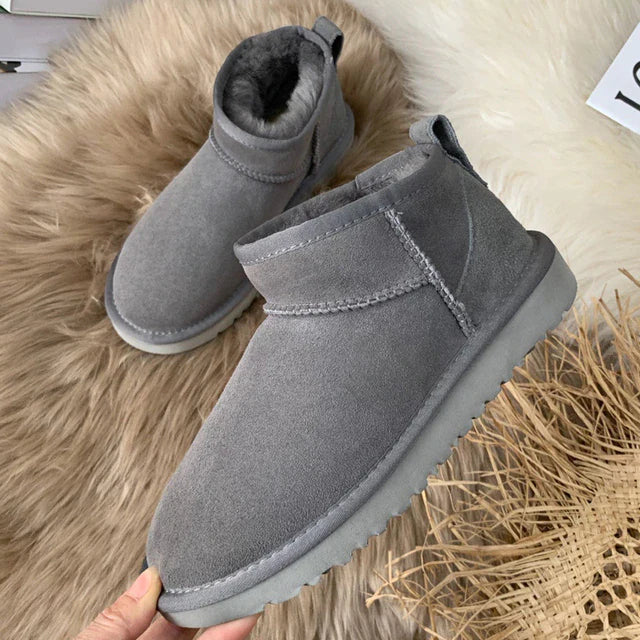 Bottes Hiver Féminines – Chaussures Étanches et Douillettes avec Semelle Grip
