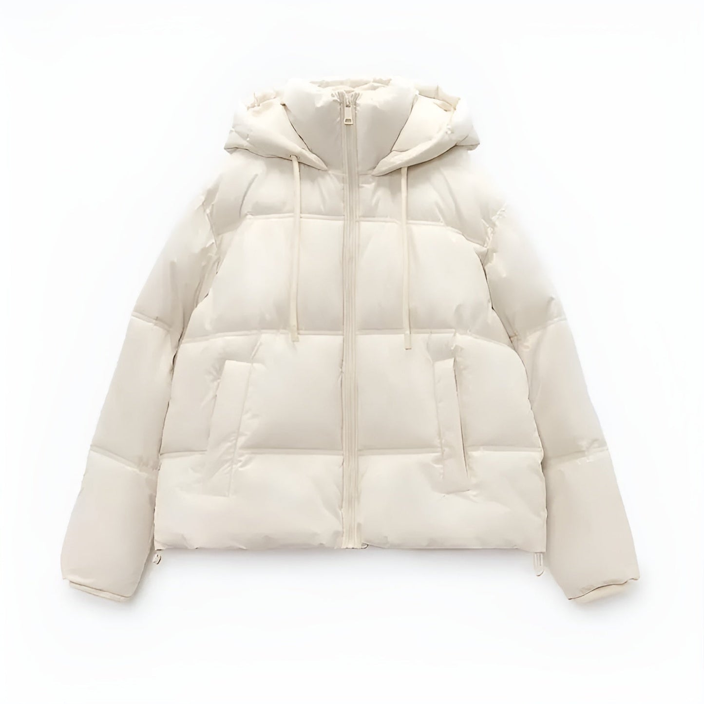 Veste Hivernale Douillette avec Fermeture Éclair pour Femme - LuxeStyle