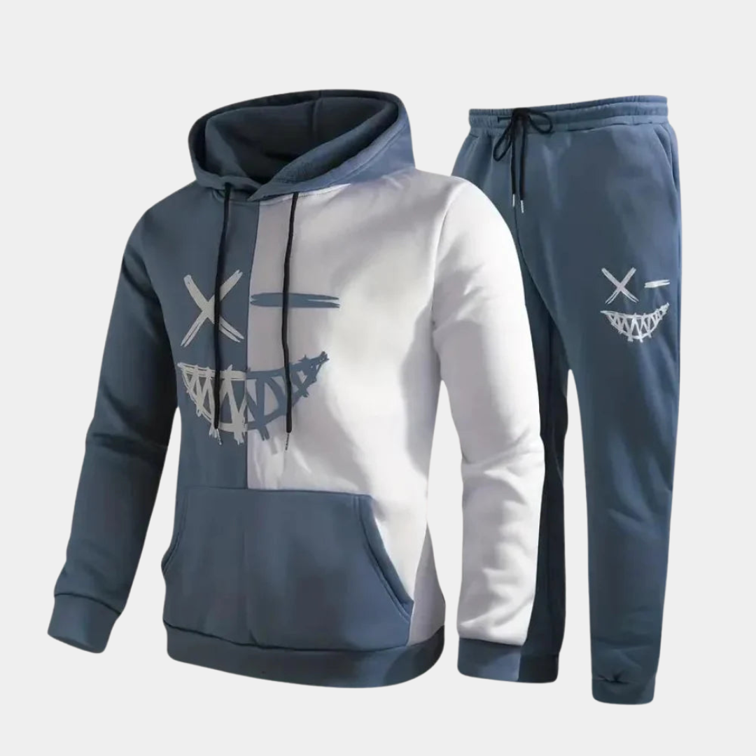 Tenue Sport Homme Complète avec Sweat Capuche et Pantalon
