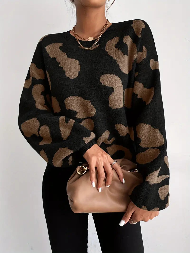 Pull Léopard Chic et Confortable pour Femme - LuxeStyle