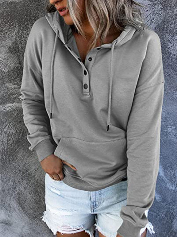 Sweat à capuche femme vert foncé casual