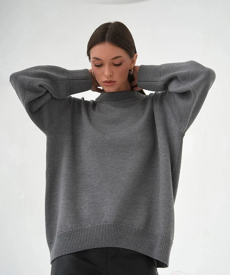 Pull Col Rond Féminin Doux