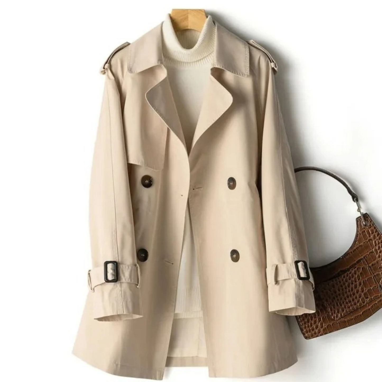 Manteau Femme Trench-Coat Chic et Décontracté