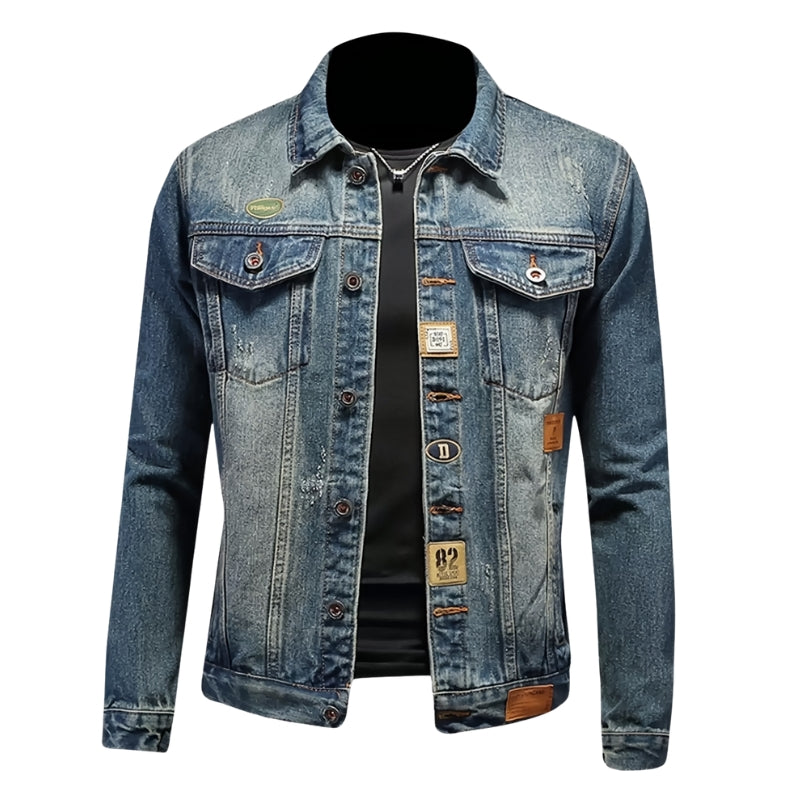 Veste en cuir élégante pour homme - LuxeStyle