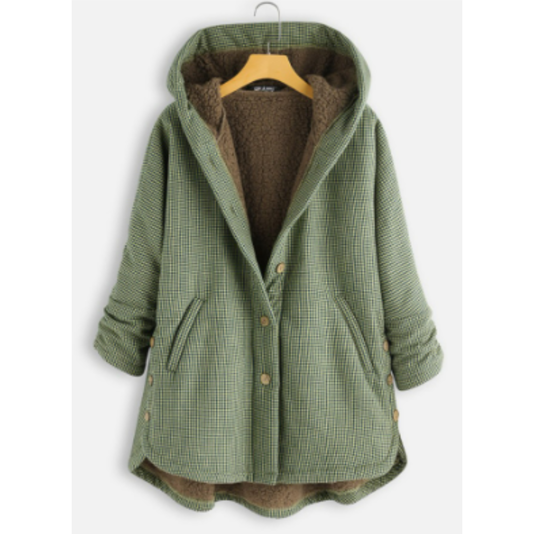 Veste Hiver Féminine – Manteau Élégant à Capuche avec Doublure Confortable
