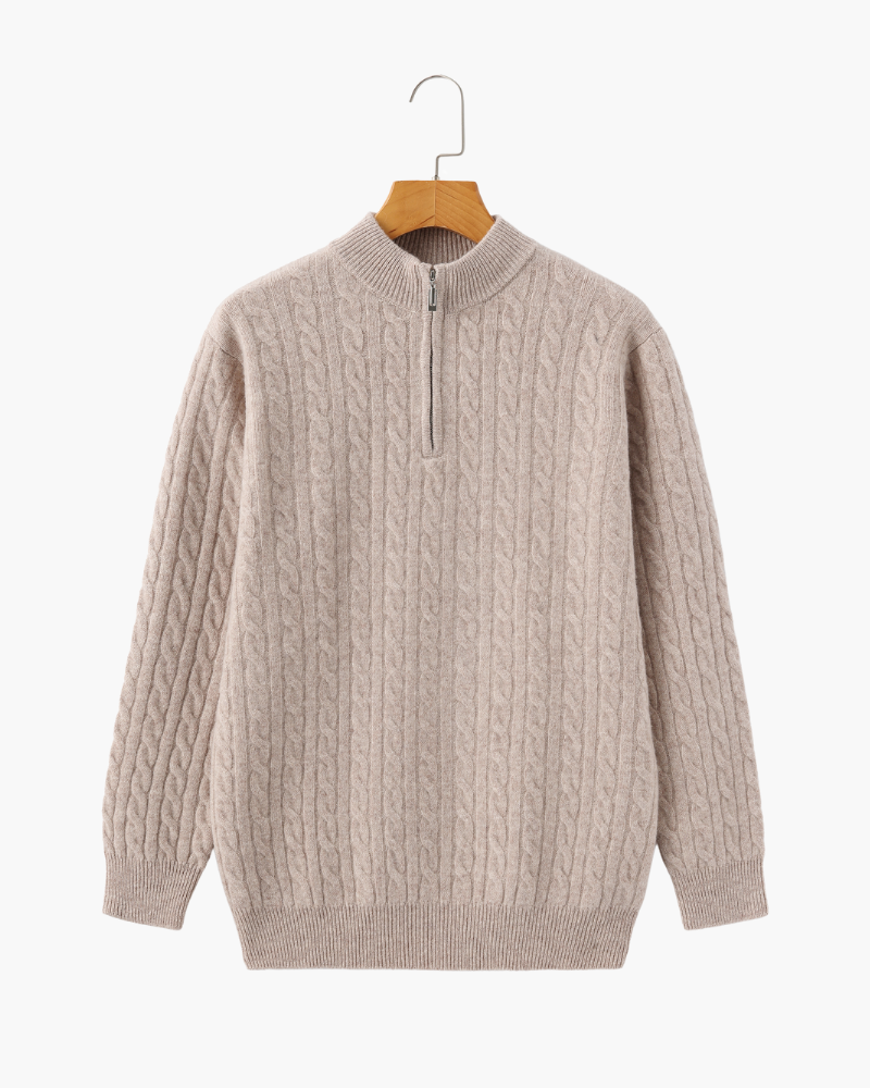 Pull Homme Hiver Motif Câble Élégant