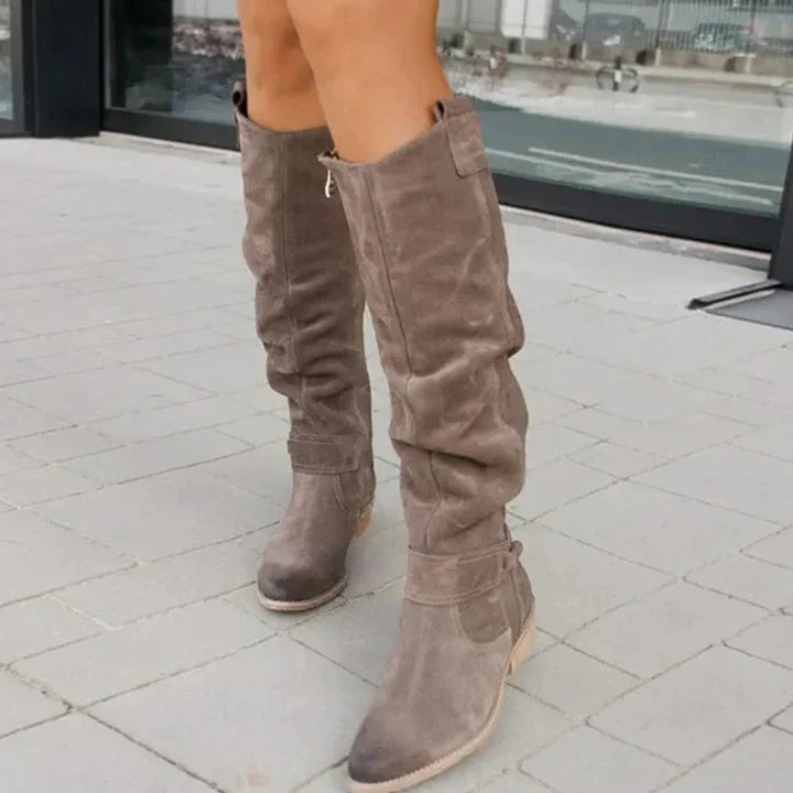 Bottes Femmes Élégantes À Lacets