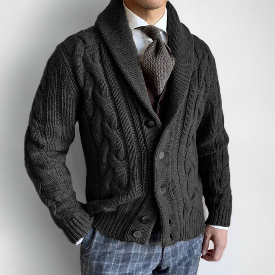 Corbin | Cardigan Col Montant Homme
