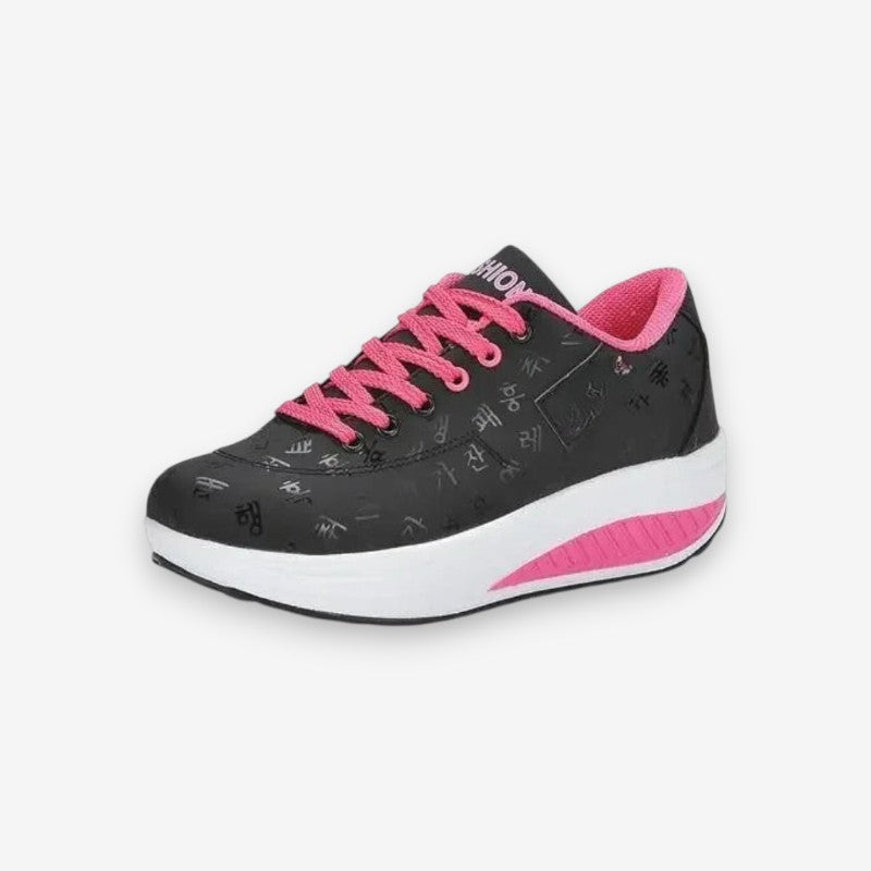Chaussures Femmes à Bout Arrondi avec Semelle Plate et Lacets