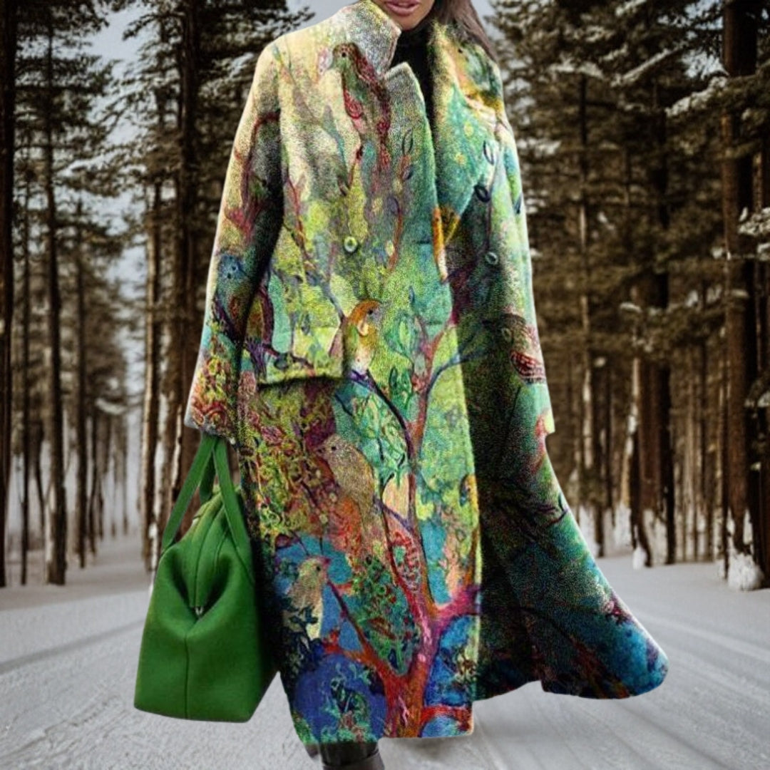 Manteau Femme Élégant à Carreaux pour Automne