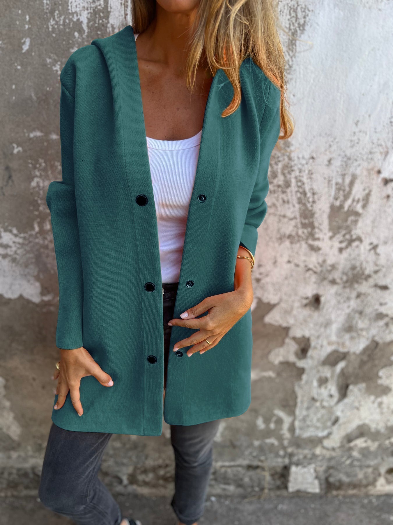 Veste Longue Capuche Femme - Légère et Élégante pour Automne