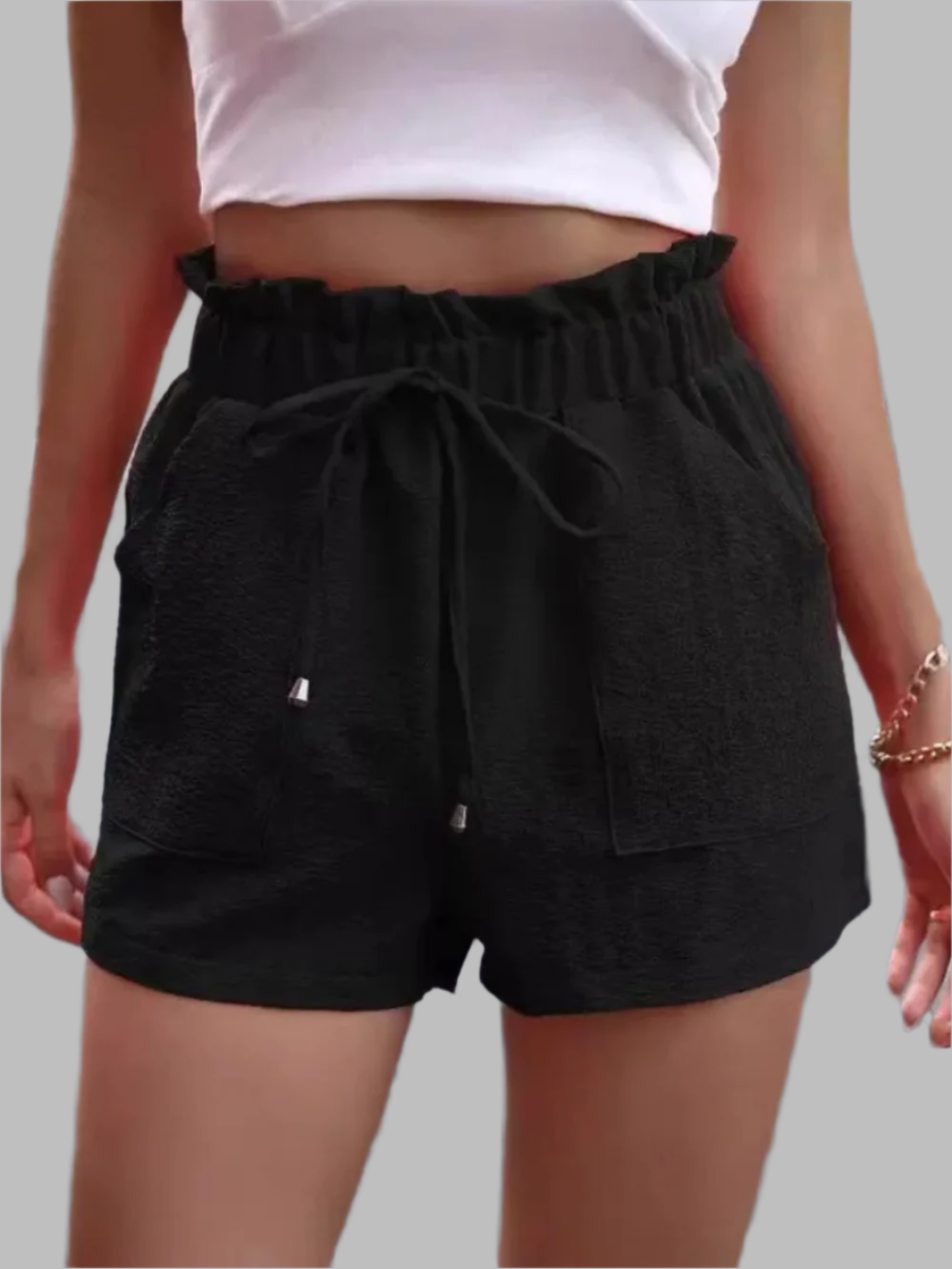 Short Femme Été Léger Confort avec Poches et Tissu Doux