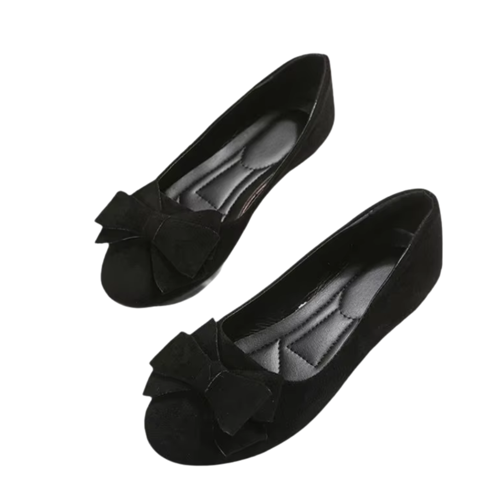 Chaussures Plates Féminines à Nœud Gracieux