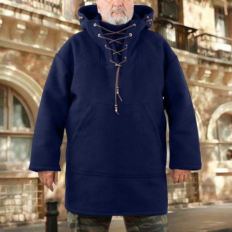 Veste Hiver Élégante avec Capuche et Poche Avant