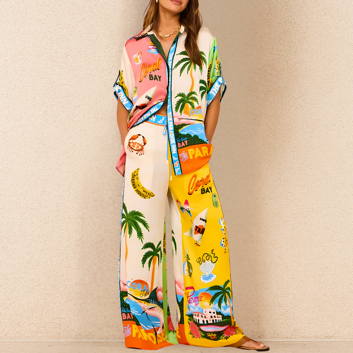 Tenue Détente Femme : Haut Court et Pantalon Comfy - LuxeStyle