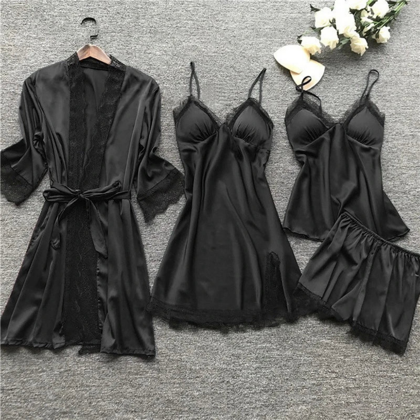 Pyjama Femme Luxe en Soie pour Nuits Douces