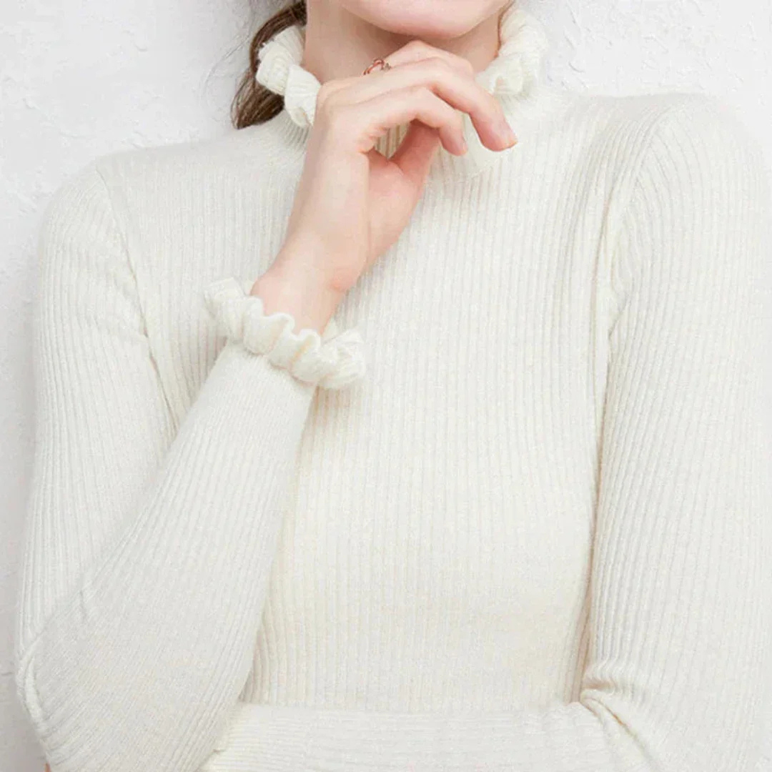 Pull Femme Hiver Douillet à Col Roulé