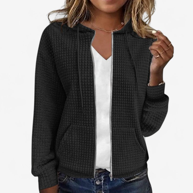 Veste à Capuche Femme Longue Éclair