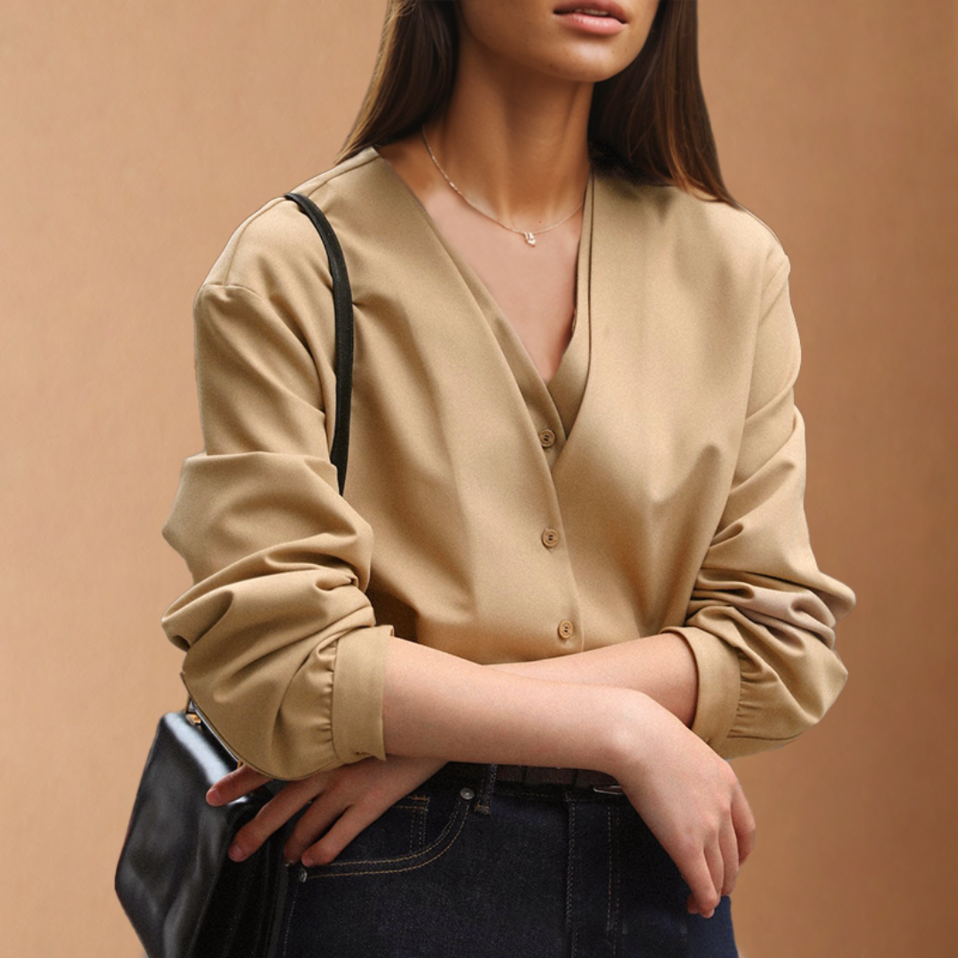 Chemise Féminine Manches Longues Élégante
