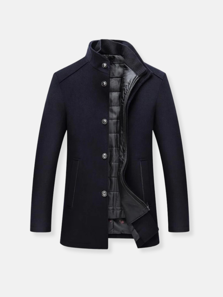 Manteau en laine homme hivernal élégant