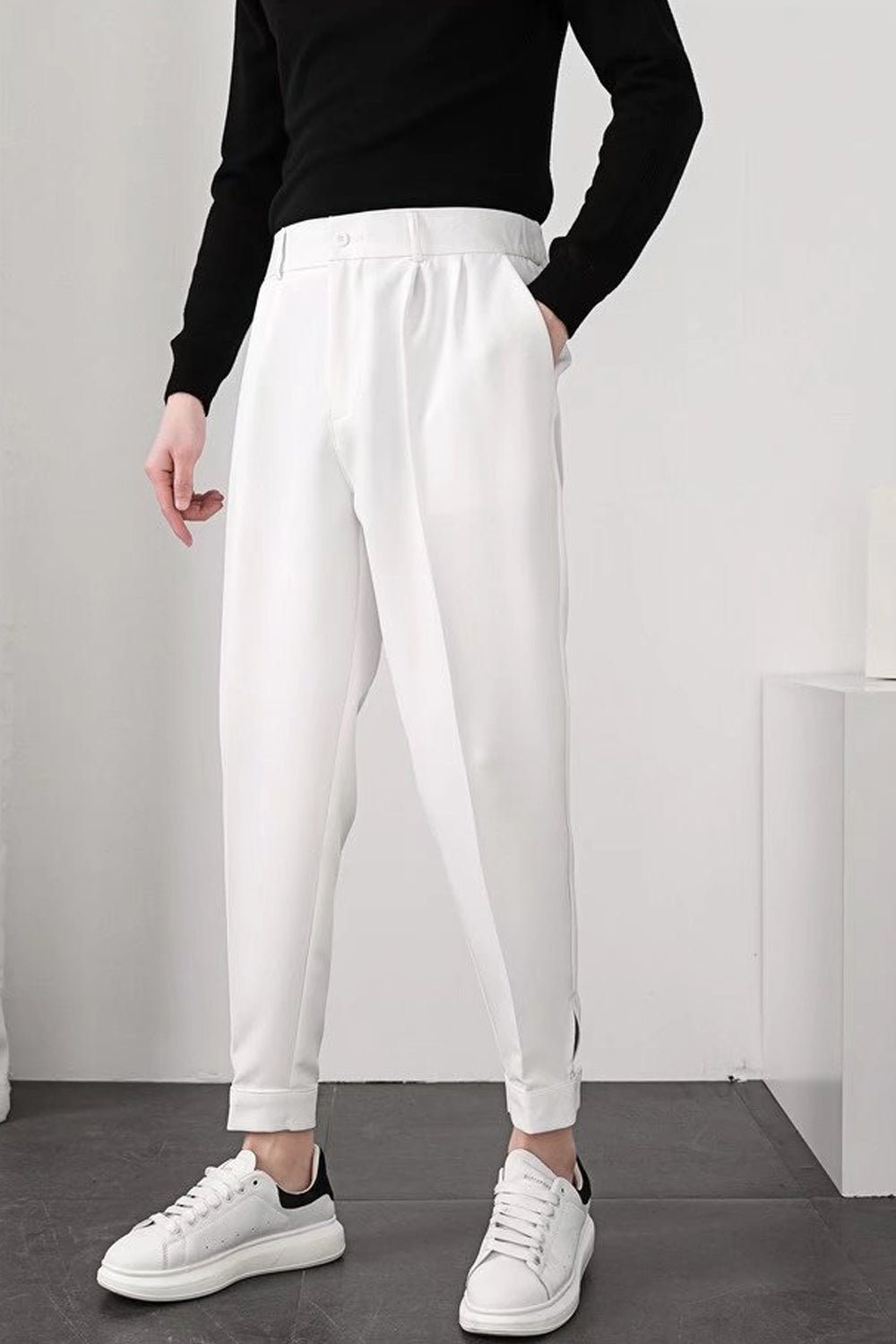 Pantalon Homme Noir Détente Élastique