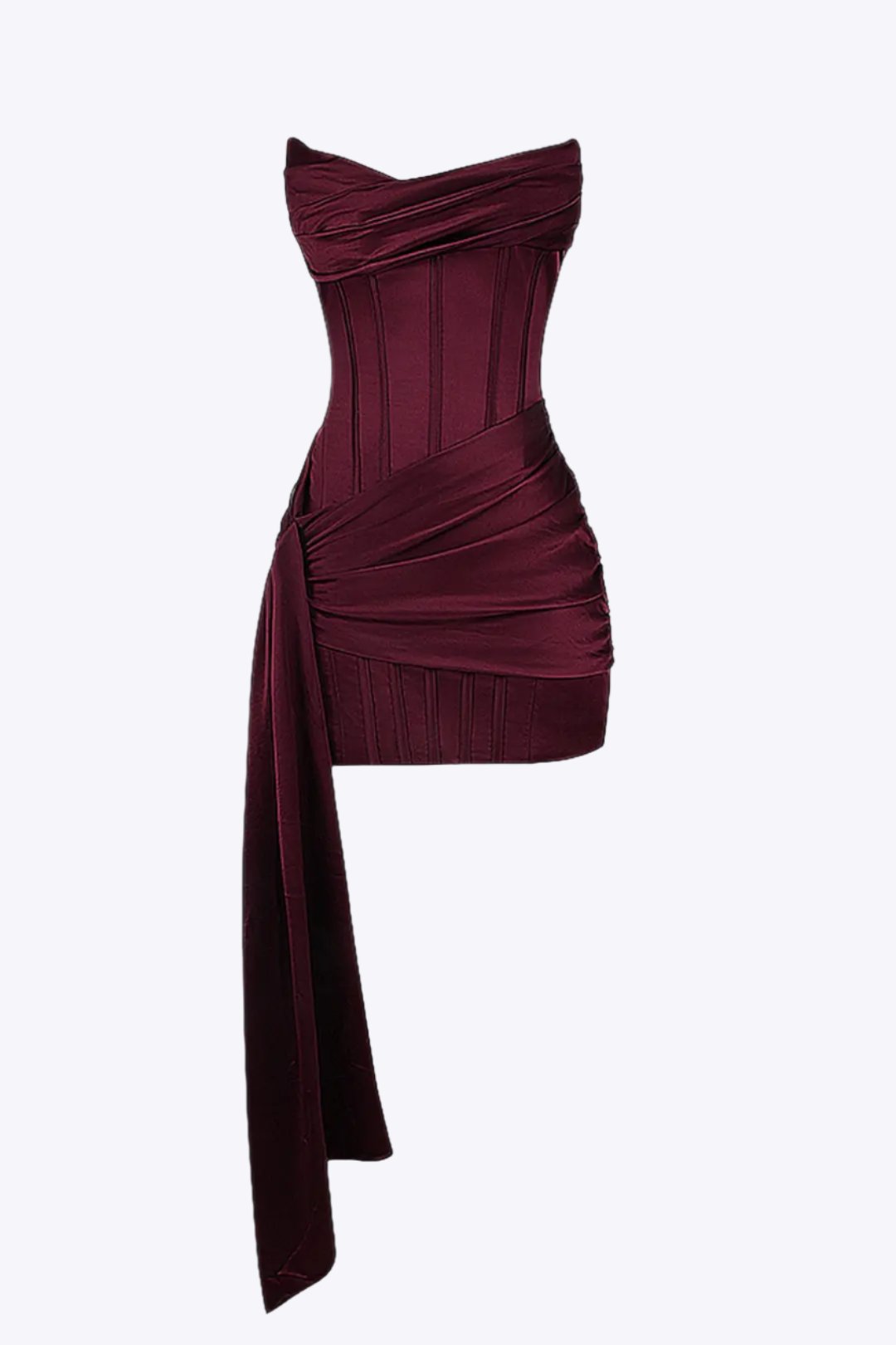 Robe soirée rouge élégante pour femme - LuxeStyle