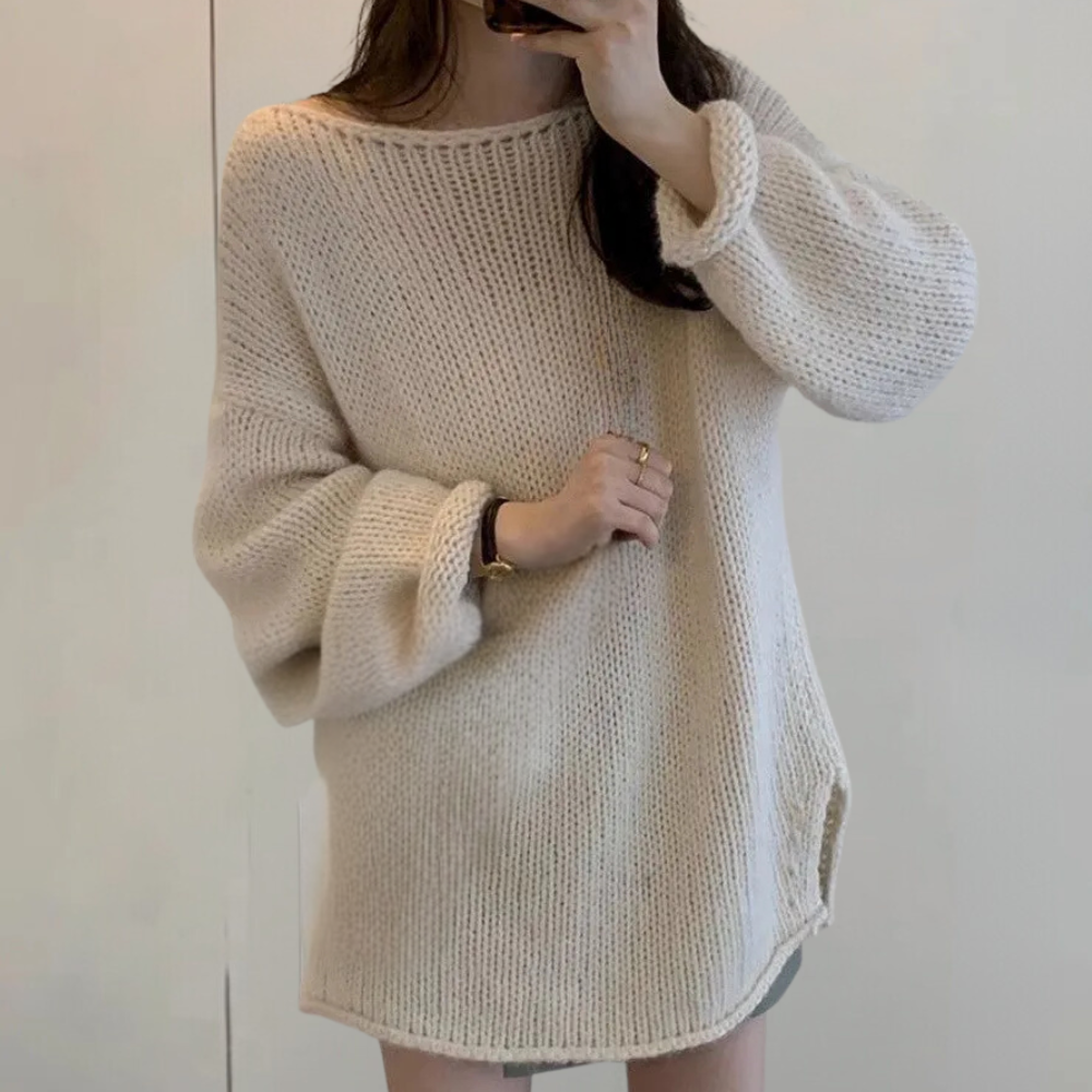 MELISSA - Pull Tricoté Simple pour Femmes