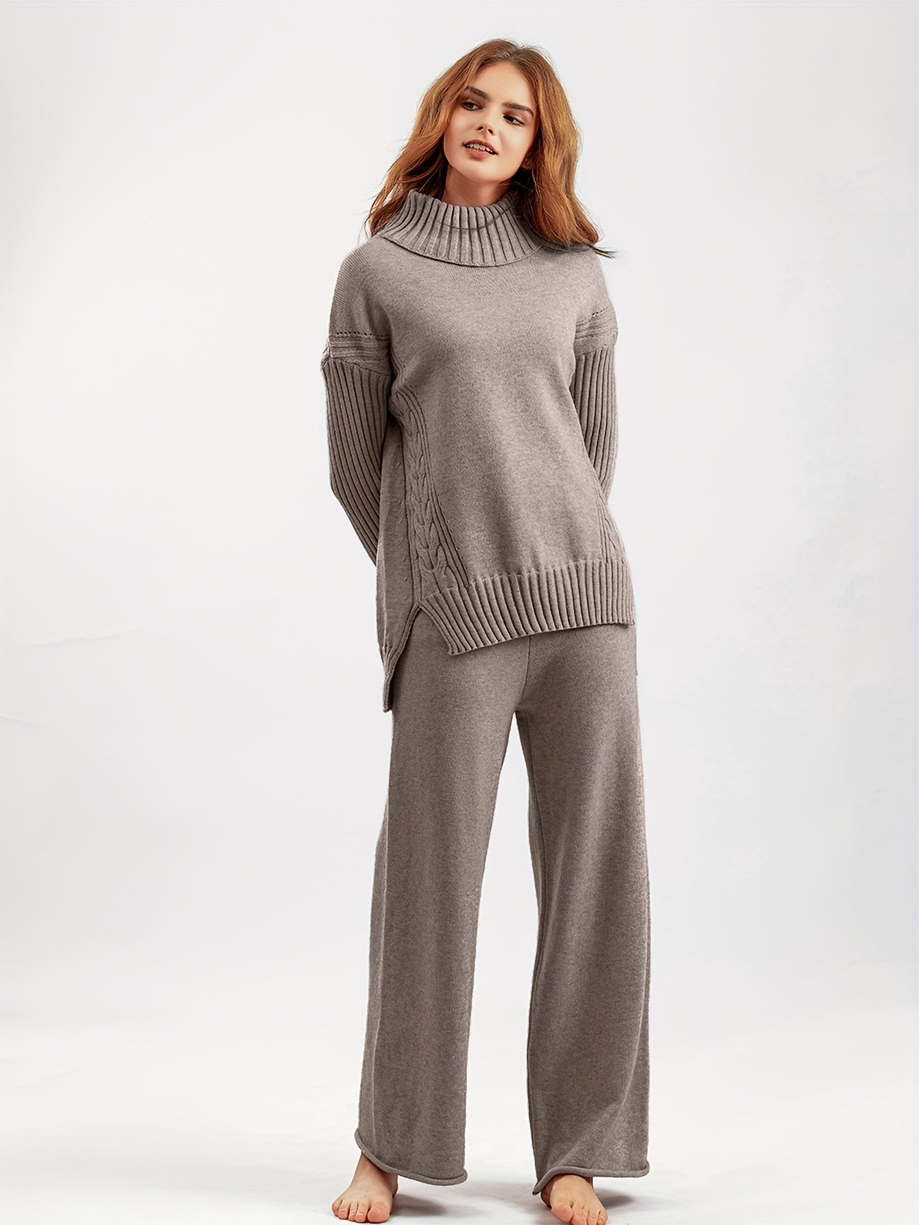 Tailleur Chic Femme en Maille Élégante - LuxeStyle