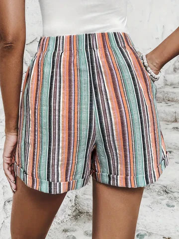 Short Coloré à Rayures pour Dames - LuxeStyle