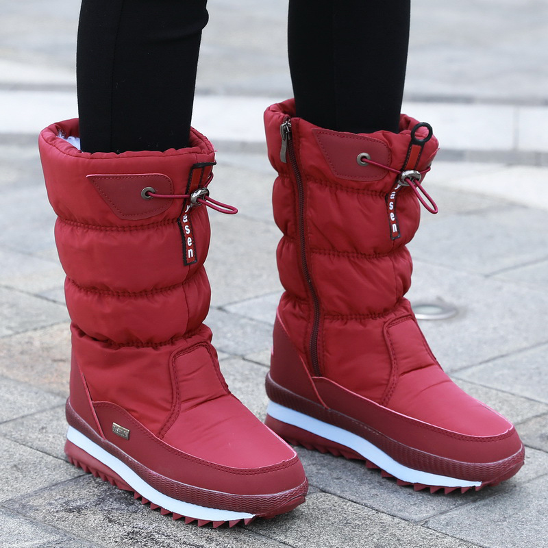 Bottes Hiver Chaudes et Stabilisantes pour Femme
