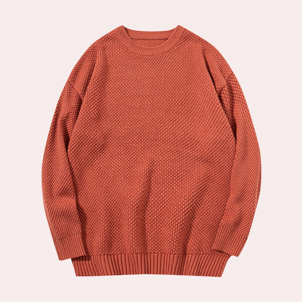 Pull Homme Classique Col Rond