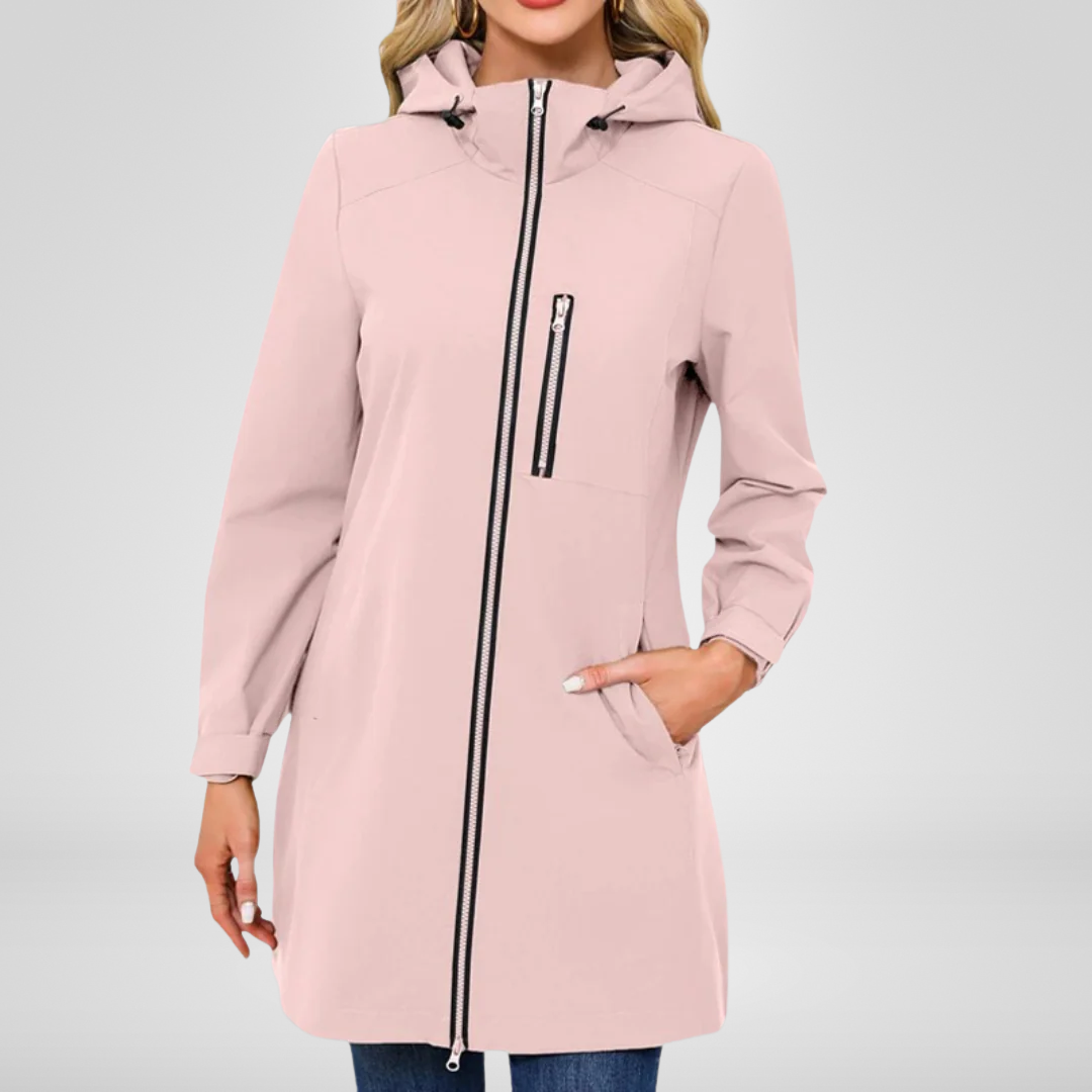 Veste Imperméable Féminine à Capuche pour Pluie et Vent