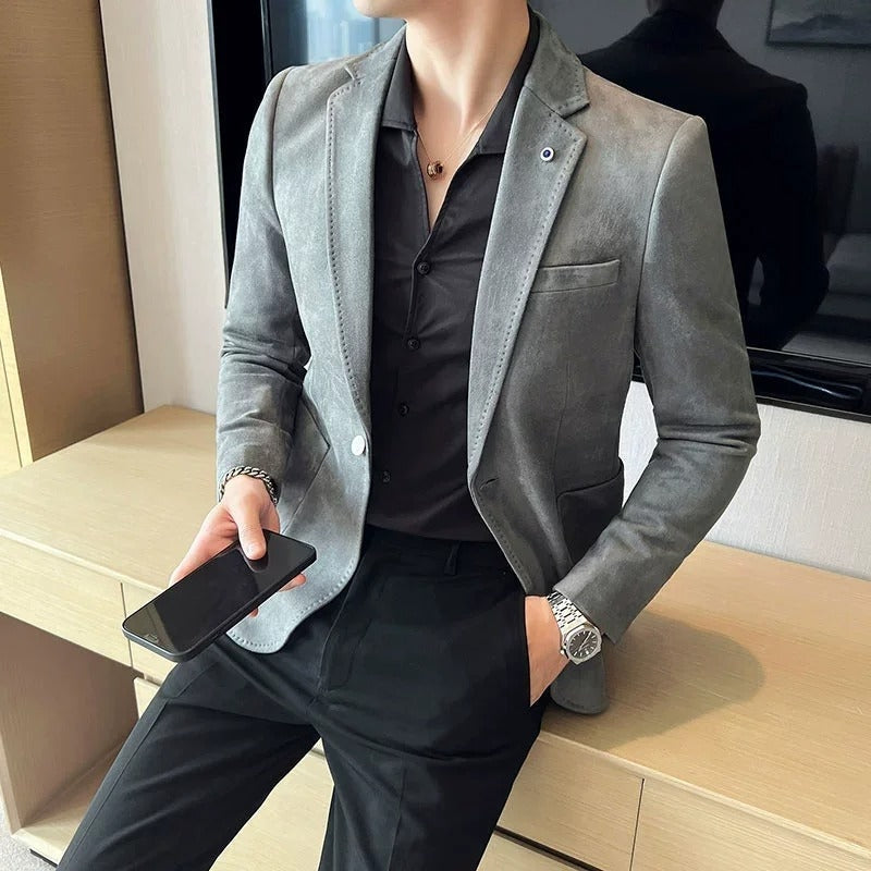 Blazer Homme Chic à Manches Longues