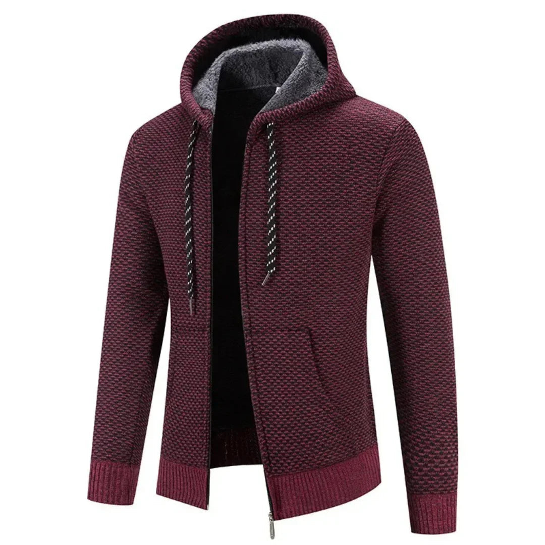 Veste à Capuche Douillette Longue Manches