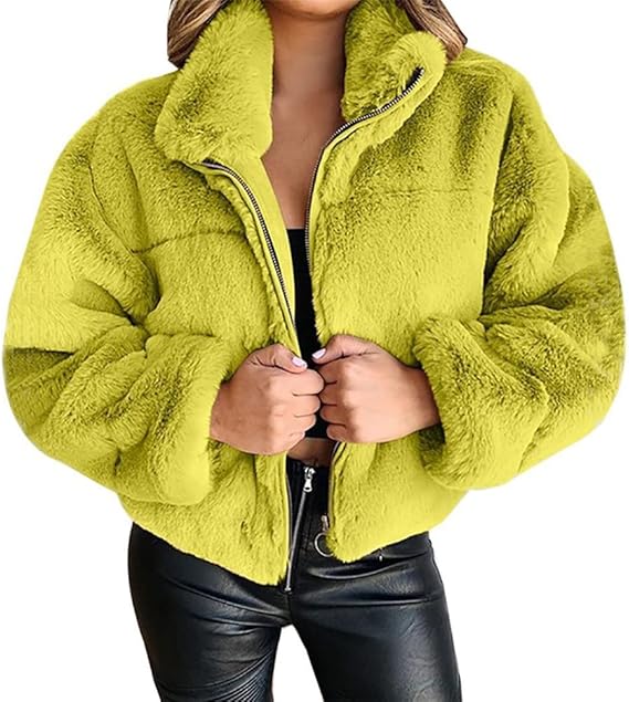 Veste Polaire Femme Hiver - Manteau Douillet Col Montant & Coupe Élégante Zippé