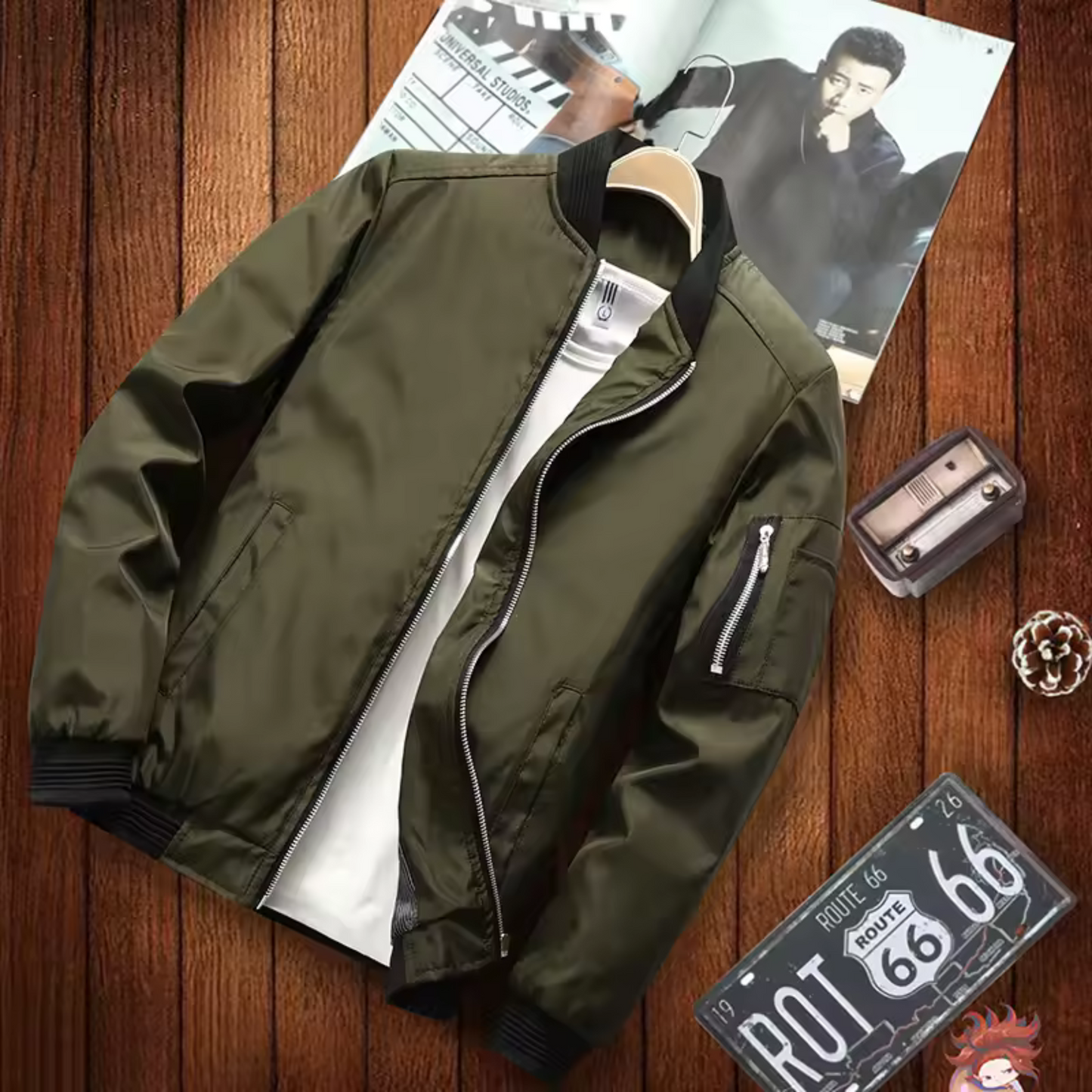 Blouson Homme Sportif Multi-Poches Imperméable