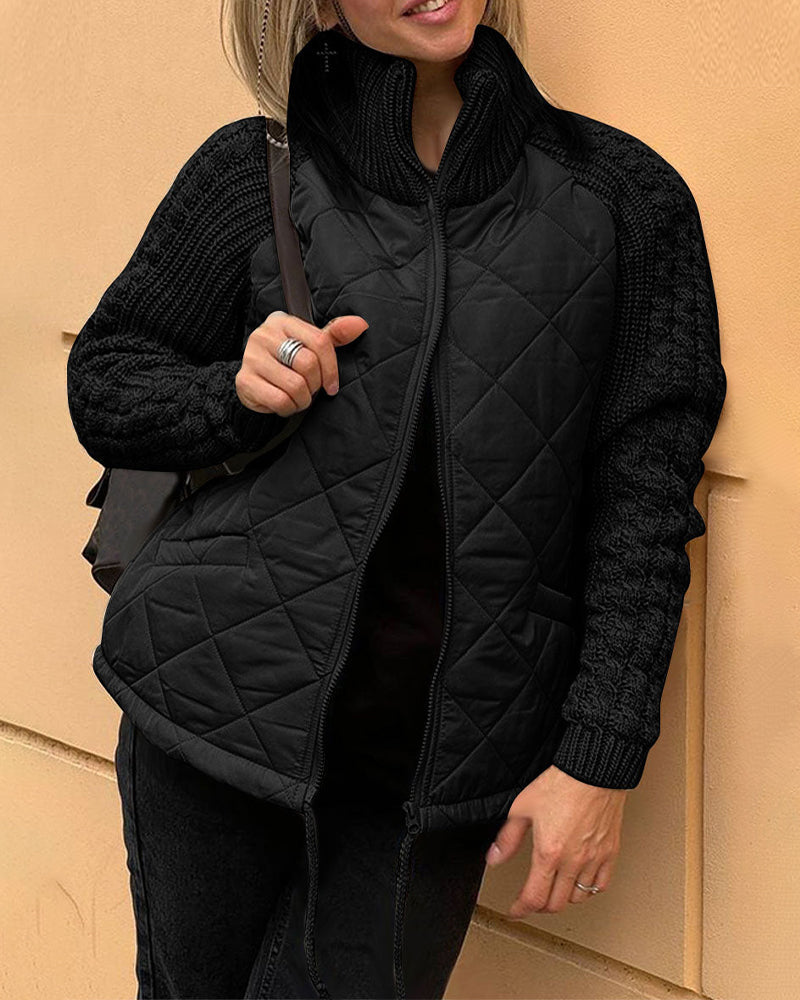 Veste Doudoune Féminine Col Montant Hiver