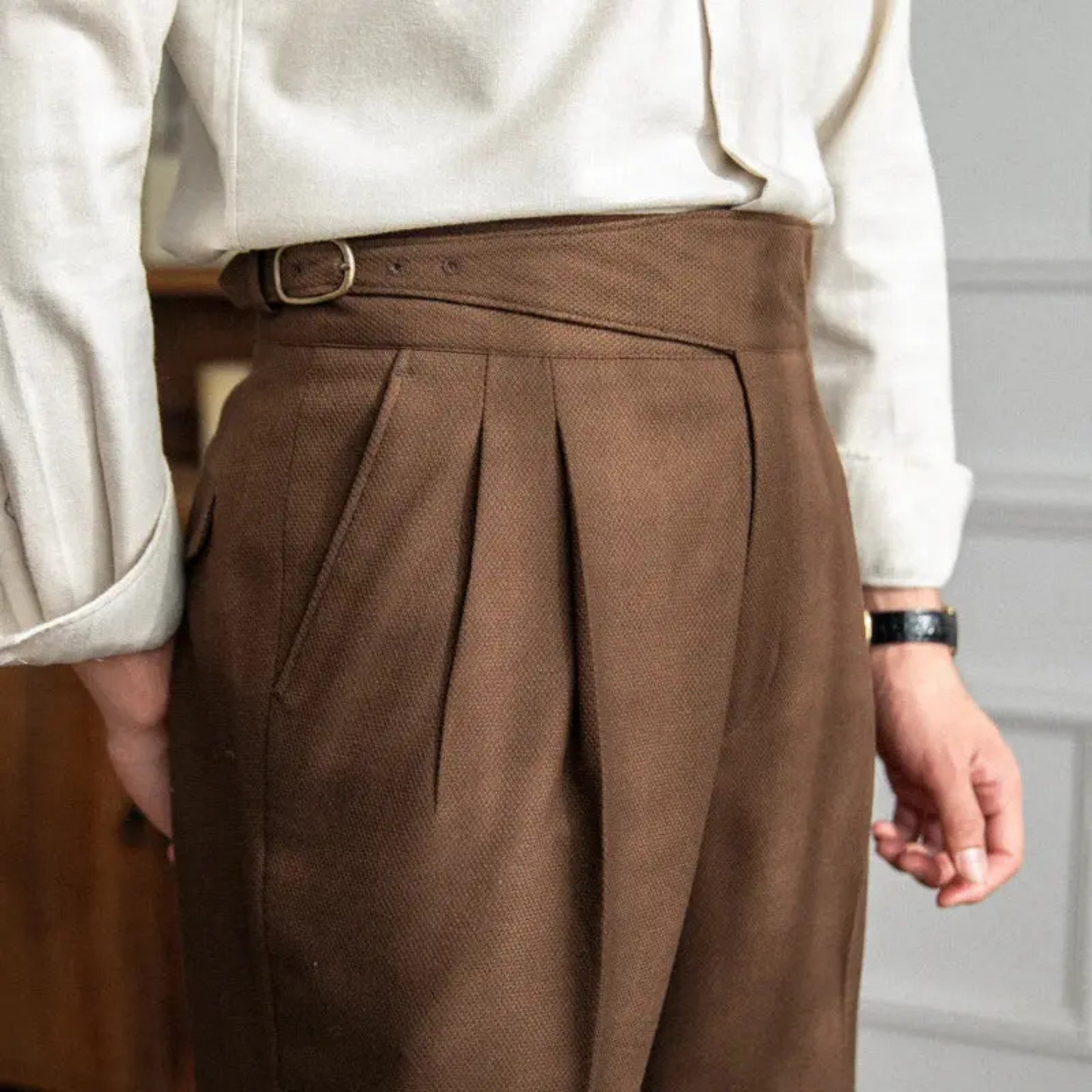 Pantalon Homme Classique Élégant