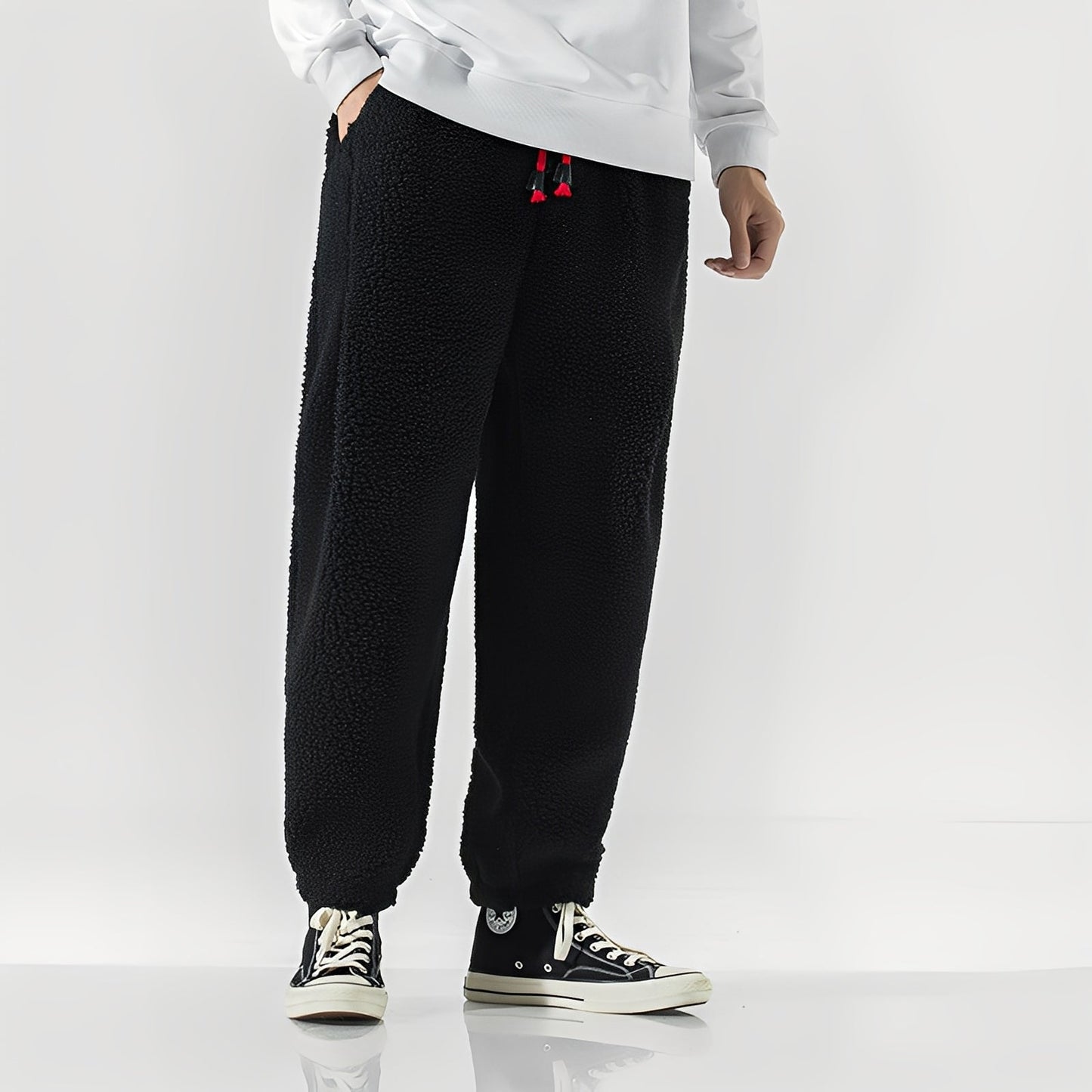 Pantalon Homme Polaire Douillet - Jogging Confortable et Chaud pour Détente