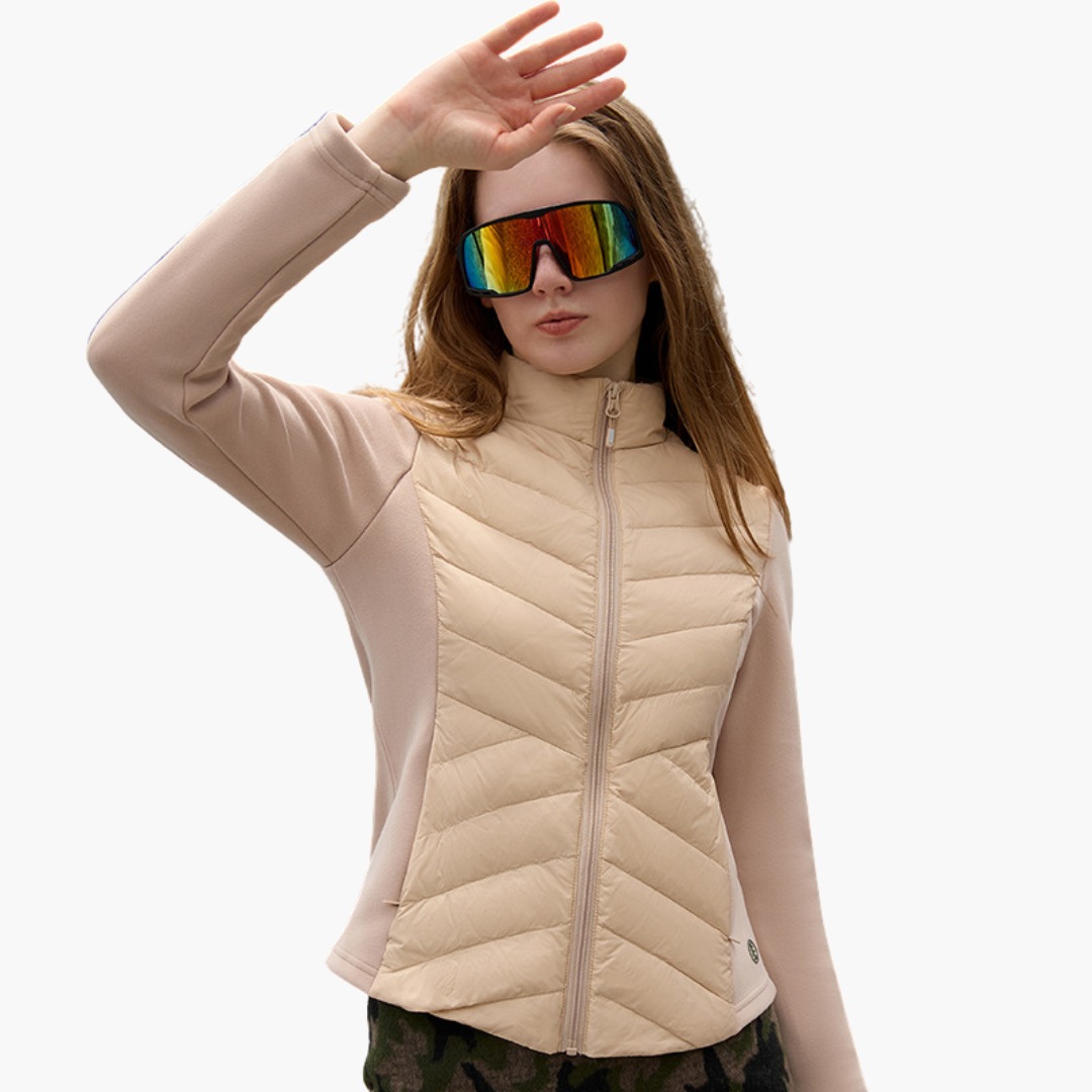 Veste Polaire Féminine Éclair et Couches pour Mi-Saison