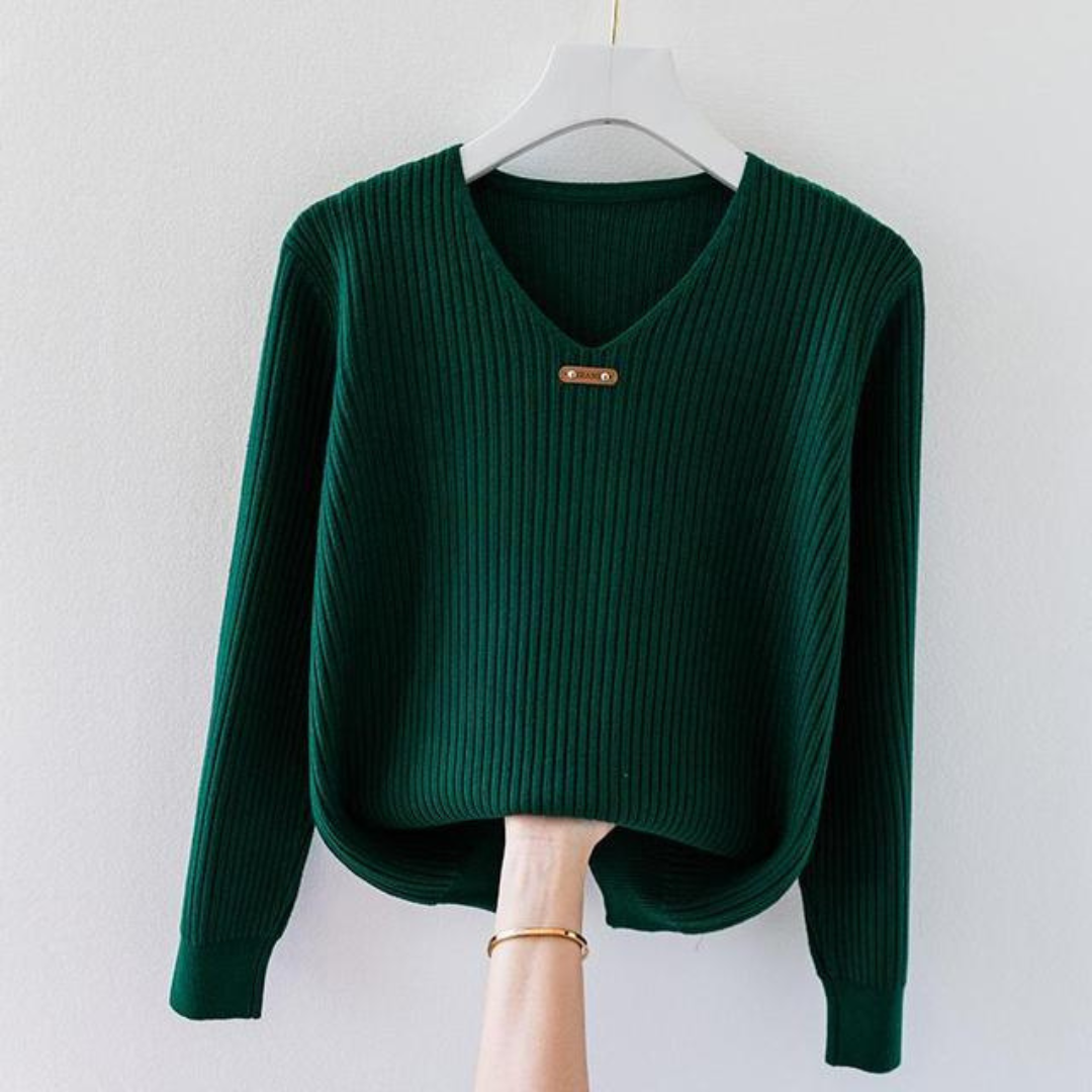 Pull femme noir chaud à manches longues