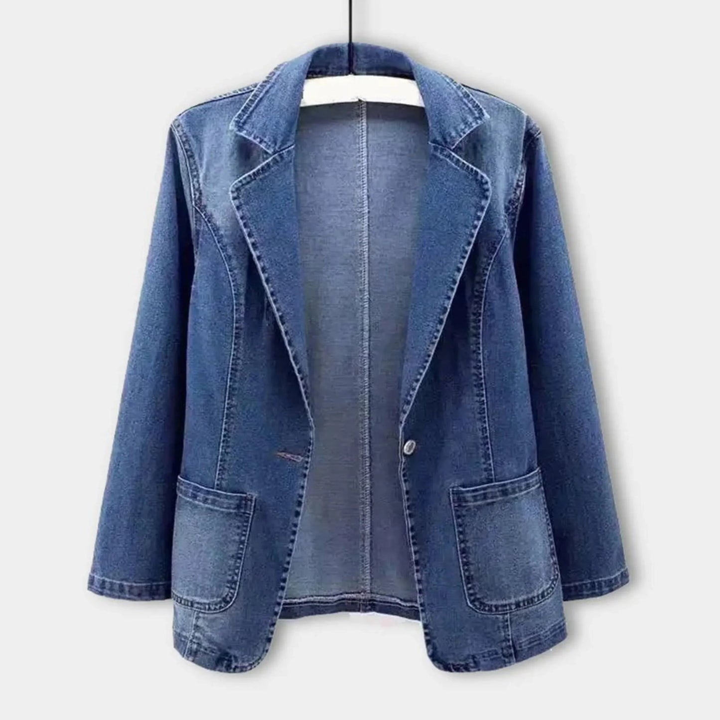 Veste Denim Féminine – Blazer Chic et Tendance pour Femme - LuxeStyle