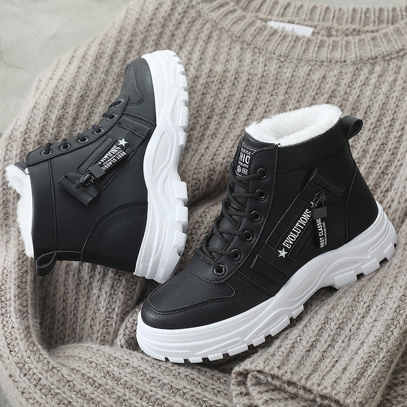 Bottes Hiver Féminines – Chaussures Neige Chaudes et Sûres