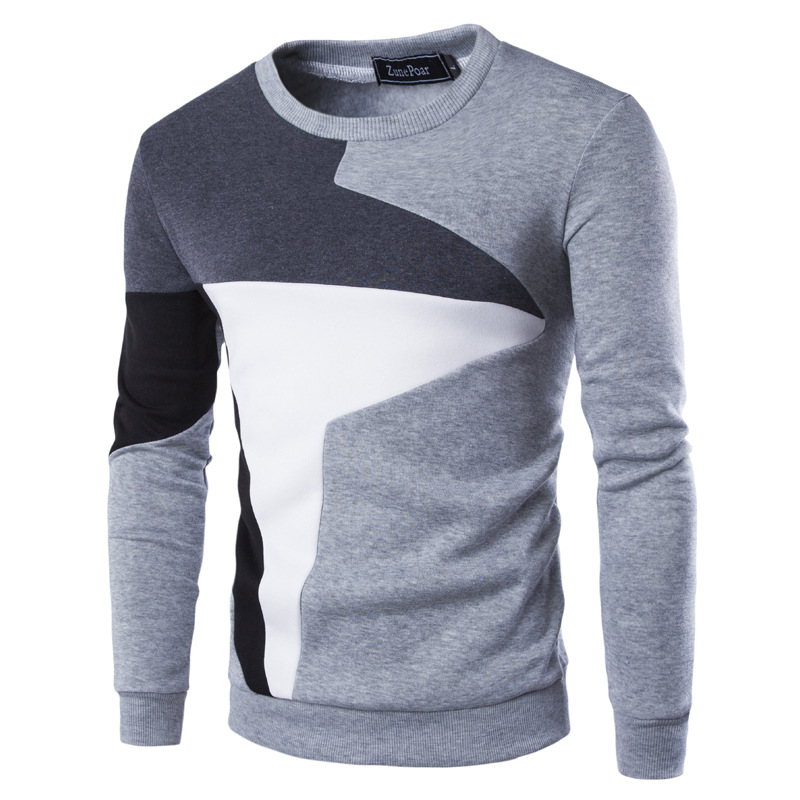 Pull Multicolore Col Rond Homme